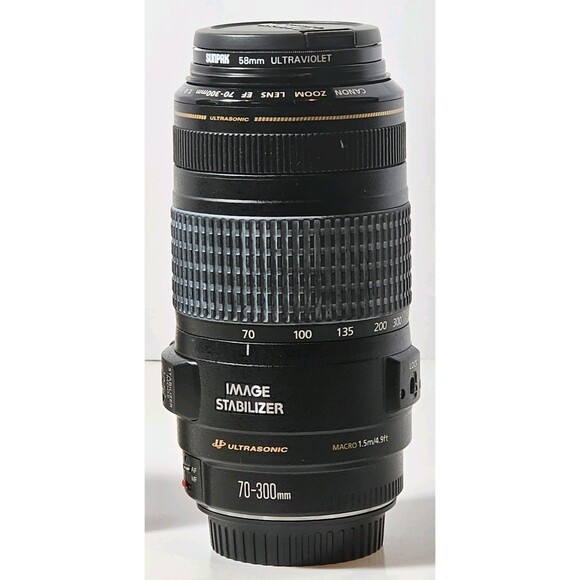 Canon 70-300mm f4-5.6 IS USM Telephoto Zoom Lens for EOS DSLR - MINT with Manual - Picture 3 of 12